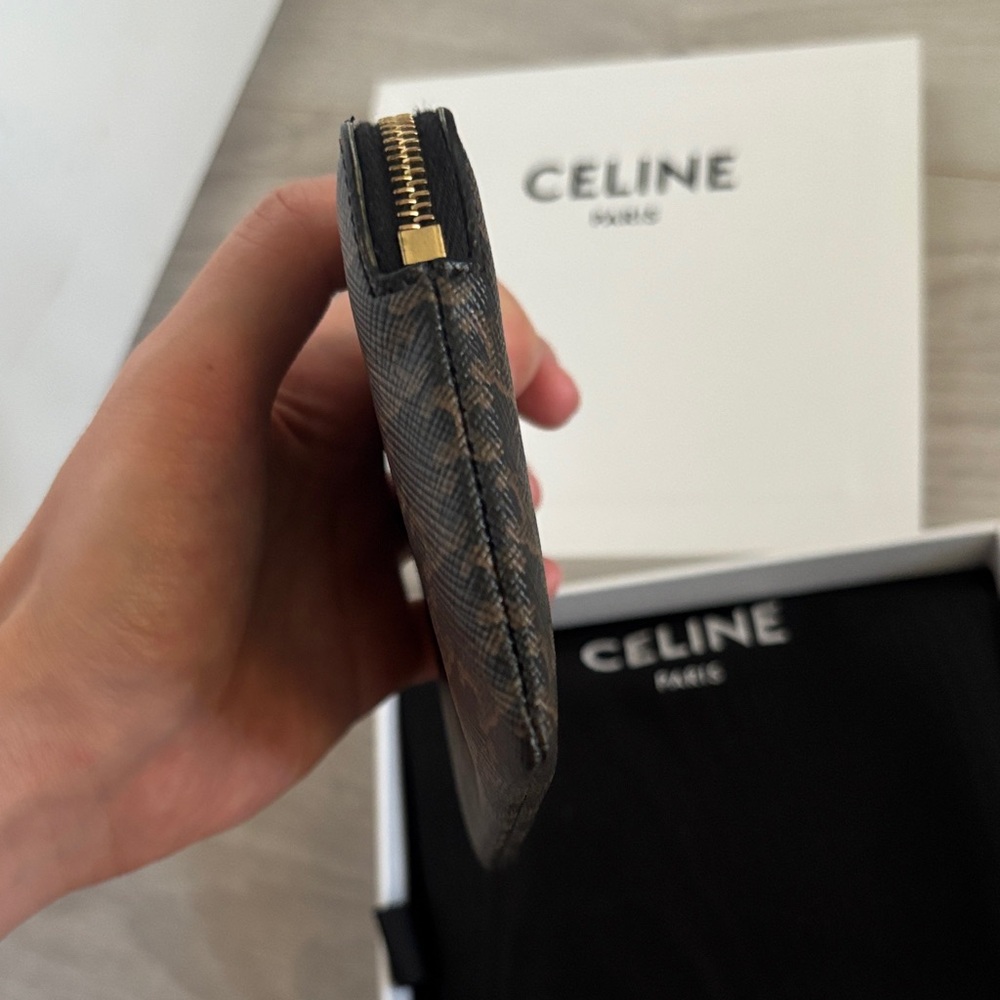 Celine Dark Brown Monogram Key Holder - Picture 3 of 8